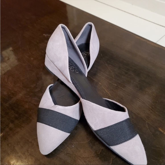 NWT Franco Sarto “Harlan” Suede Color-block D’Orsay Flats (7.5) - Picture 6 of 7